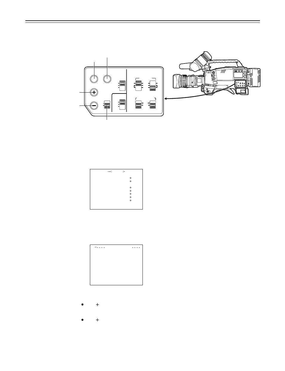 Basic setting menu operations, Displaying menus on the viewfinder screen | Panasonic AJ-P VQT0A45 User Manual | Page 52 / 160