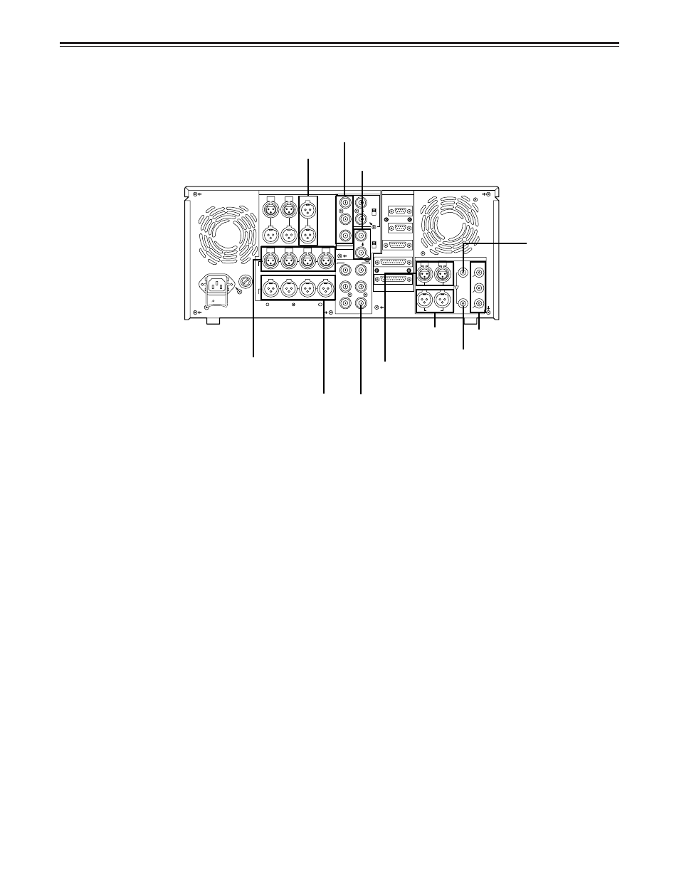 Connections, 20 (e), Connections when one unit is used | Set the control switch on the front panel to local | Panasonic DVCPRO50 AJ-D960EG User Manual | Page 20 / 120