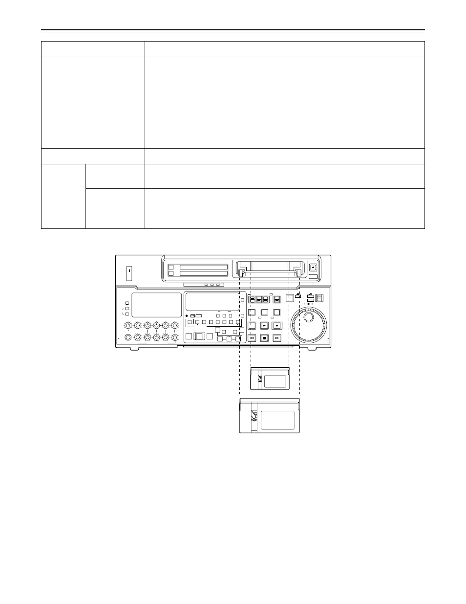 Tapes, 24 (e), M cassette l cassette | Panasonic DVCPRO50 AJ-D960EG User Manual | Page 24 / 120