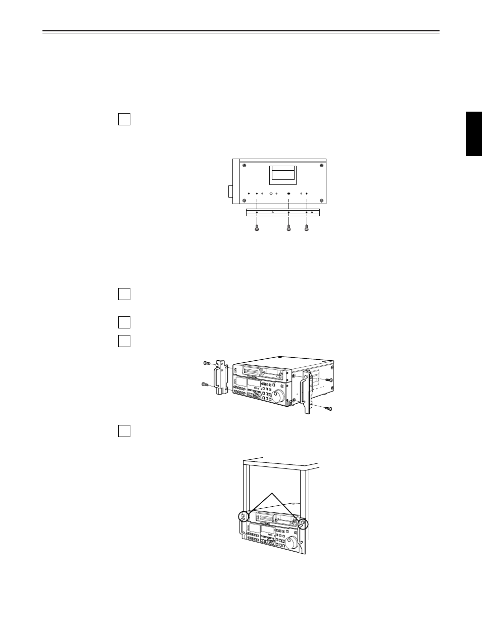 Rack mounting, 99 (e) | Panasonic DVCPRO50 AJ-D960EG User Manual | Page 99 / 120