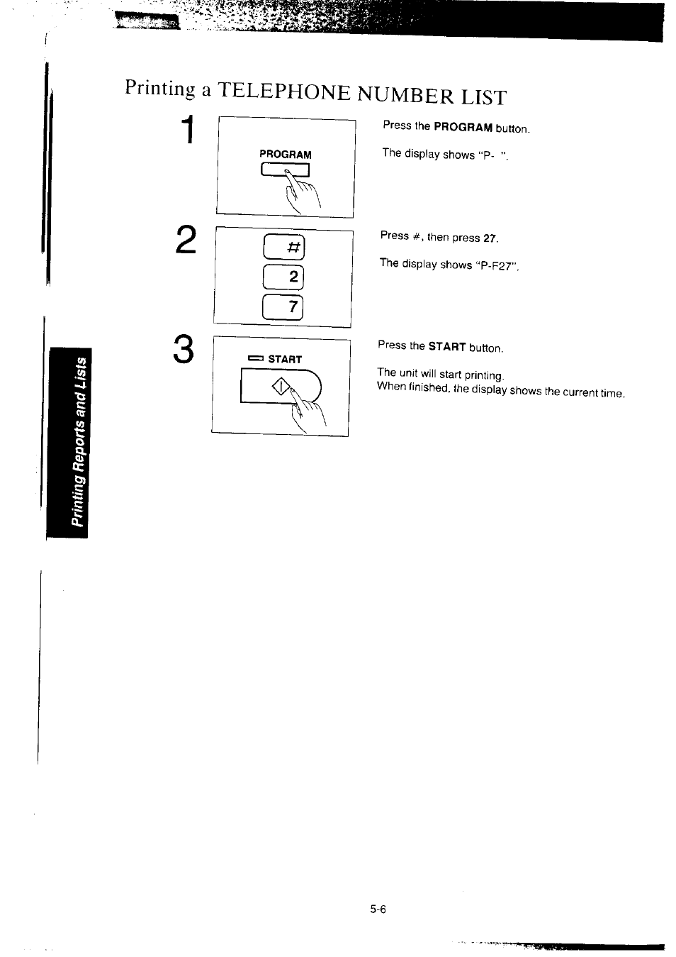 Printing a telephone number list | Panasonic KX-F2350NZ User Manual | Page 108 / 129