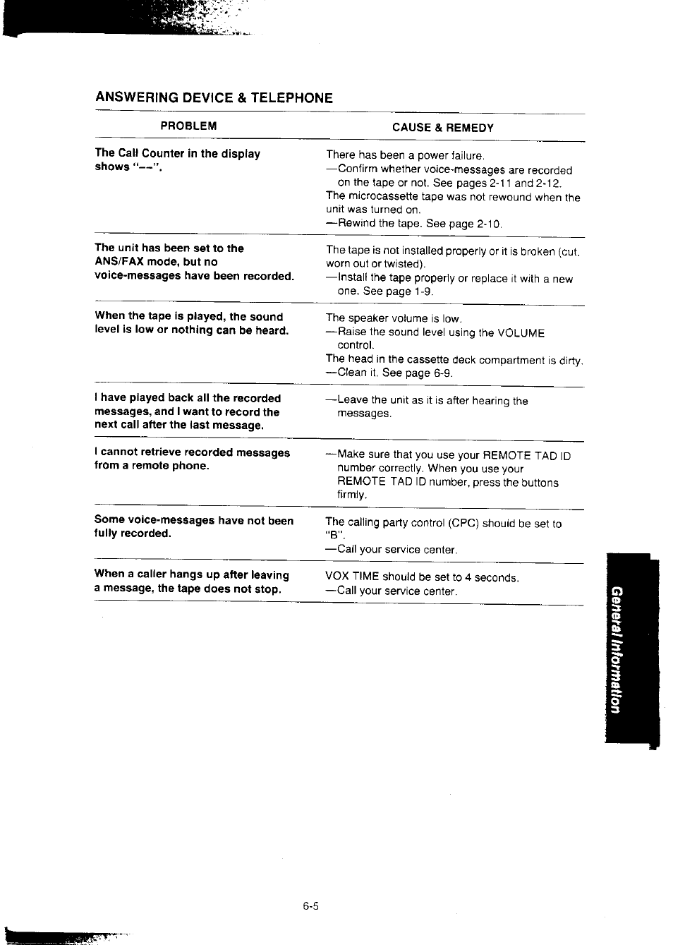 Answering device & telephone | Panasonic KX-F2350NZ User Manual | Page 115 / 129