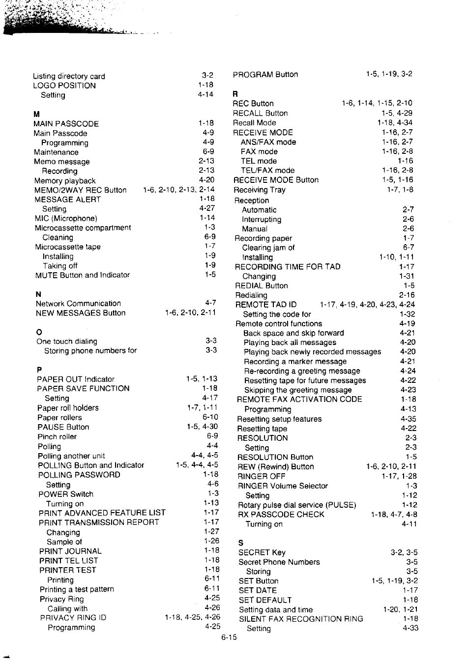 Panasonic KX-F2350NZ User Manual | Page 125 / 129
