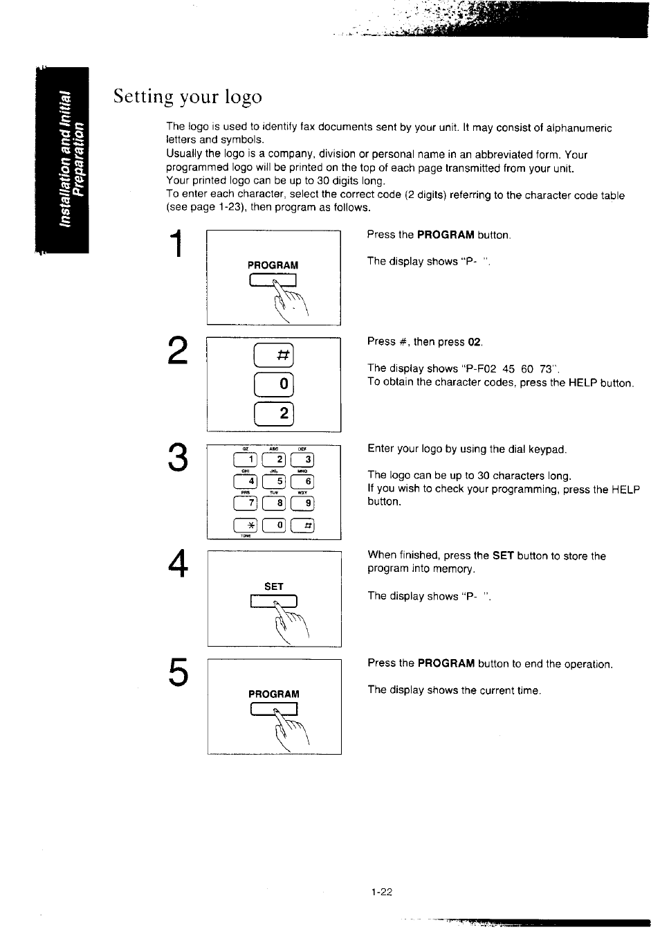 Setting your logo, Cdcsci, Cdciici) qqq | Panasonic KX-F2350NZ User Manual | Page 30 / 129