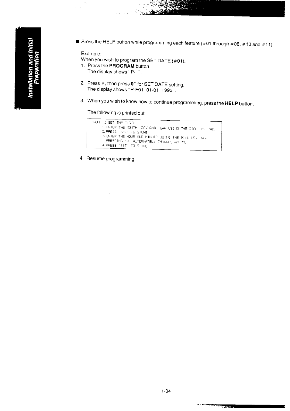 Resume programming | Panasonic KX-F2350NZ User Manual | Page 42 / 129