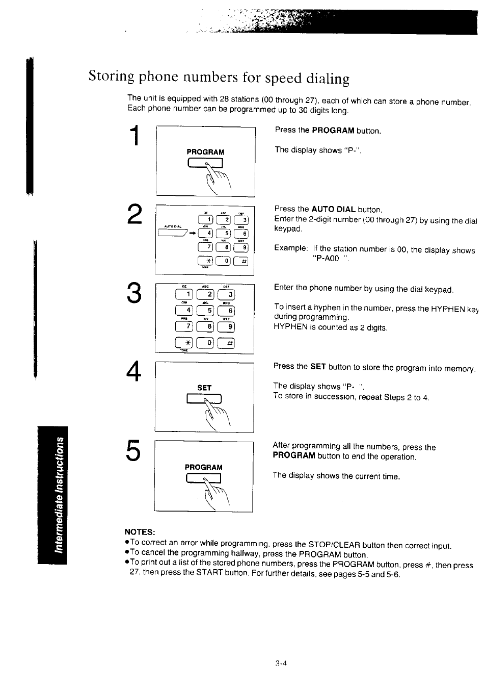 C3c3cd, Qcdcd, C3qq | Notes, Storing phone numbers for speed dialing | Panasonic KX-F2350NZ User Manual | Page 62 / 129