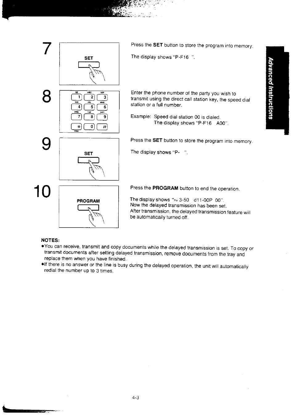 Notes | Panasonic KX-F2350NZ User Manual | Page 69 / 129