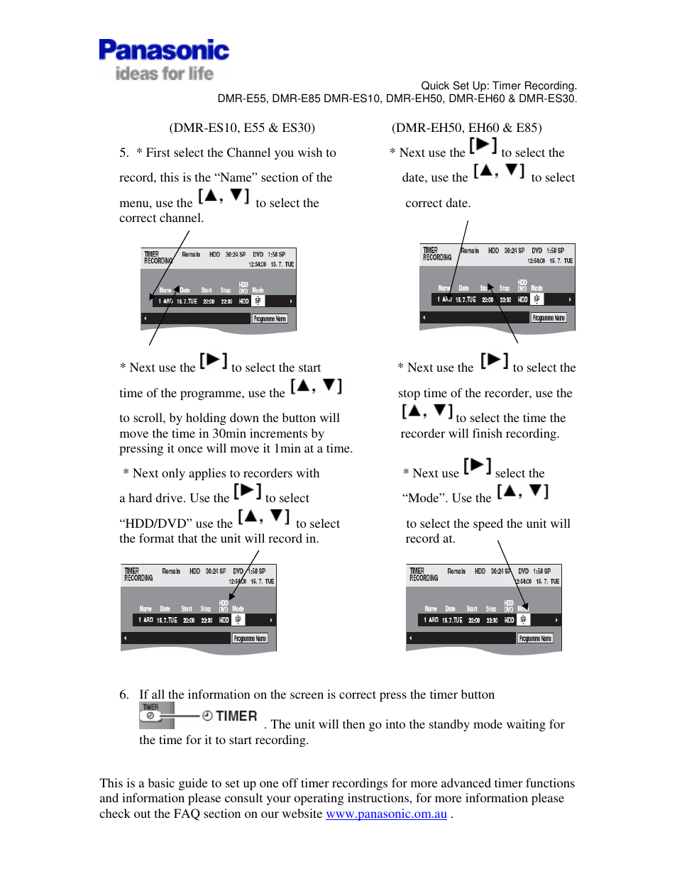 Panasonic DMR-EX88 User Manual | Page 2 / 3