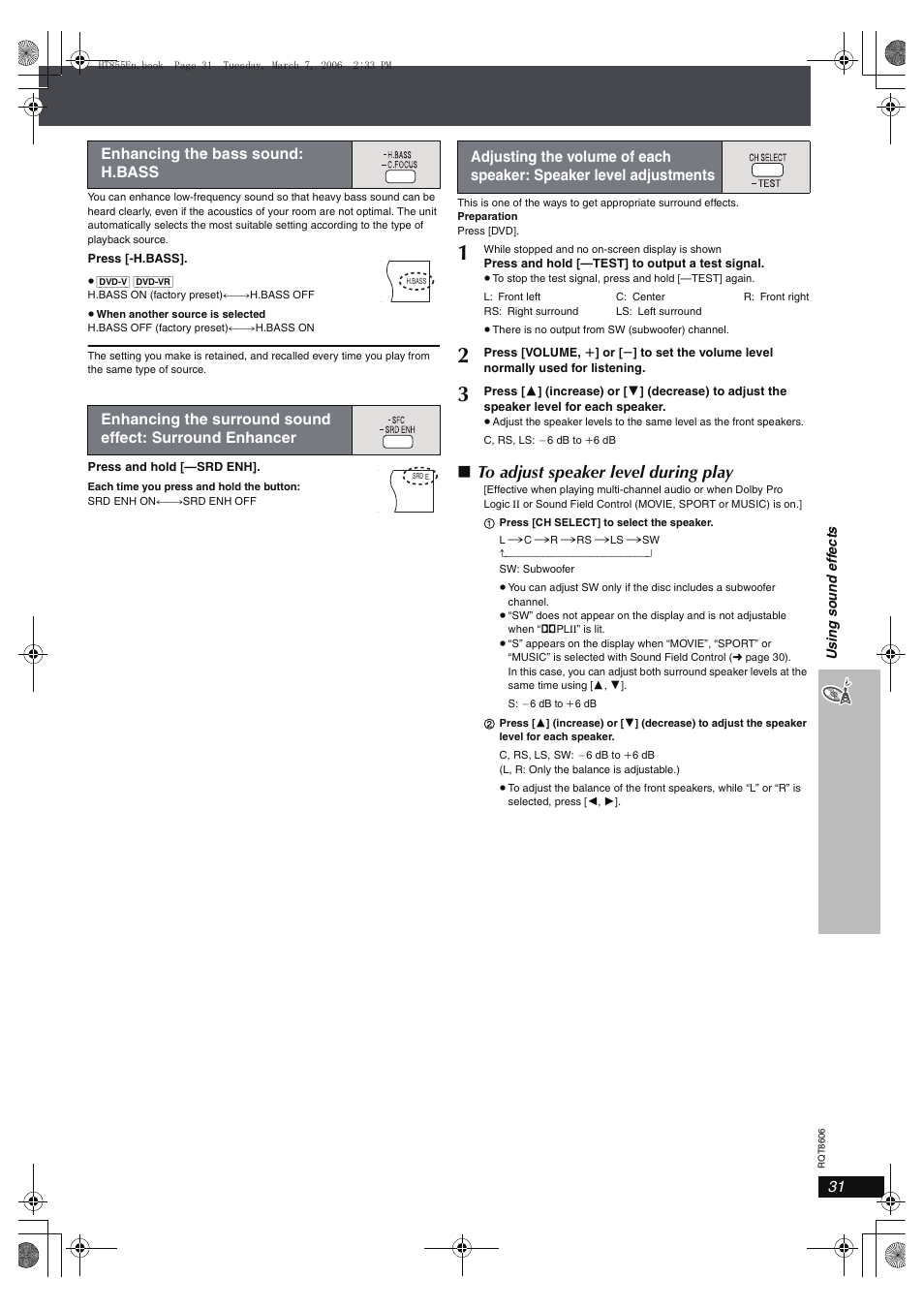 Panasonic SC-HT855 User Manual | Page 31 / 44