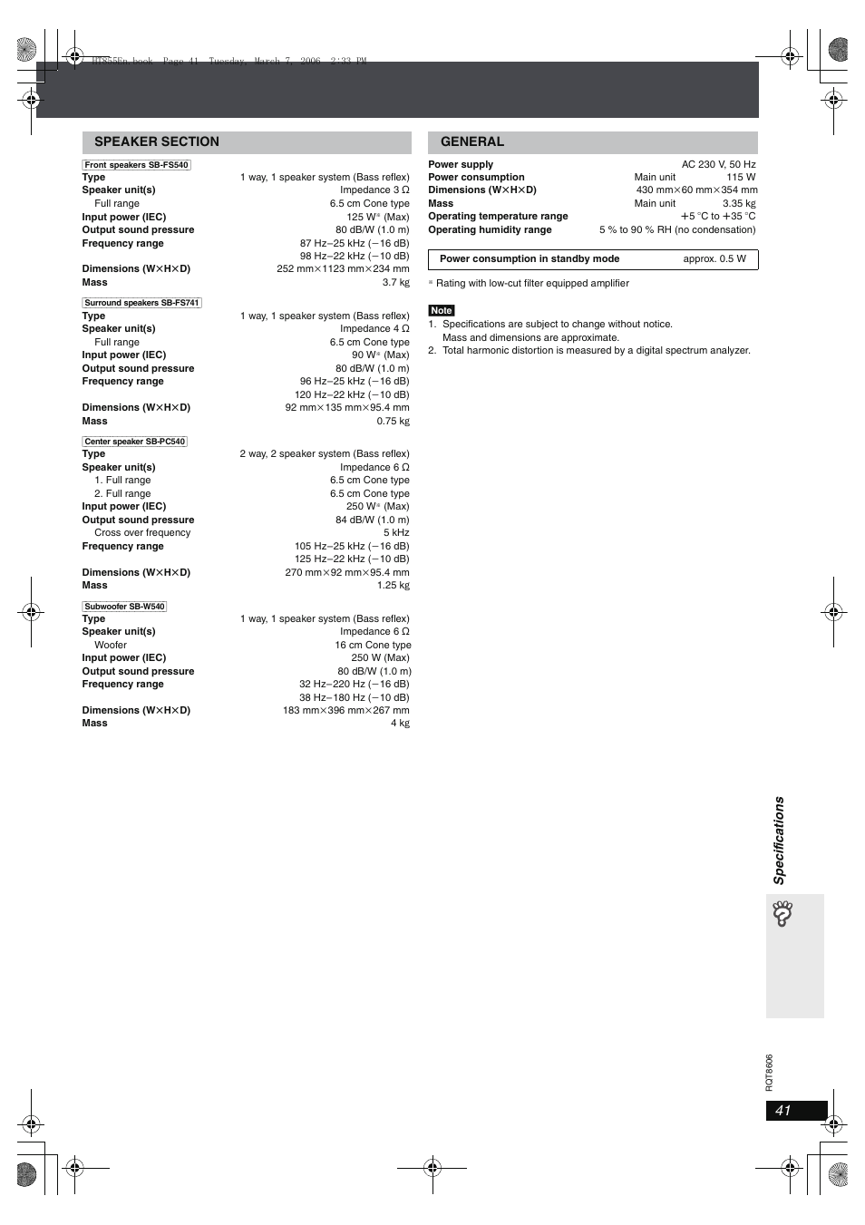 Panasonic SC-HT855 User Manual | Page 41 / 44