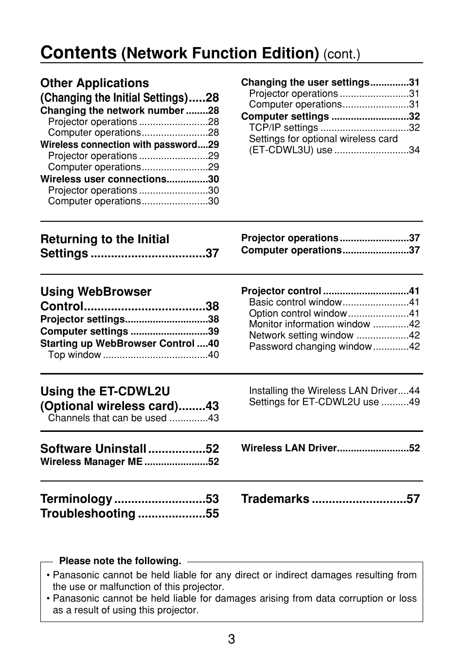 Panasonic FT-LB10NTU User Manual | Page 3 / 57