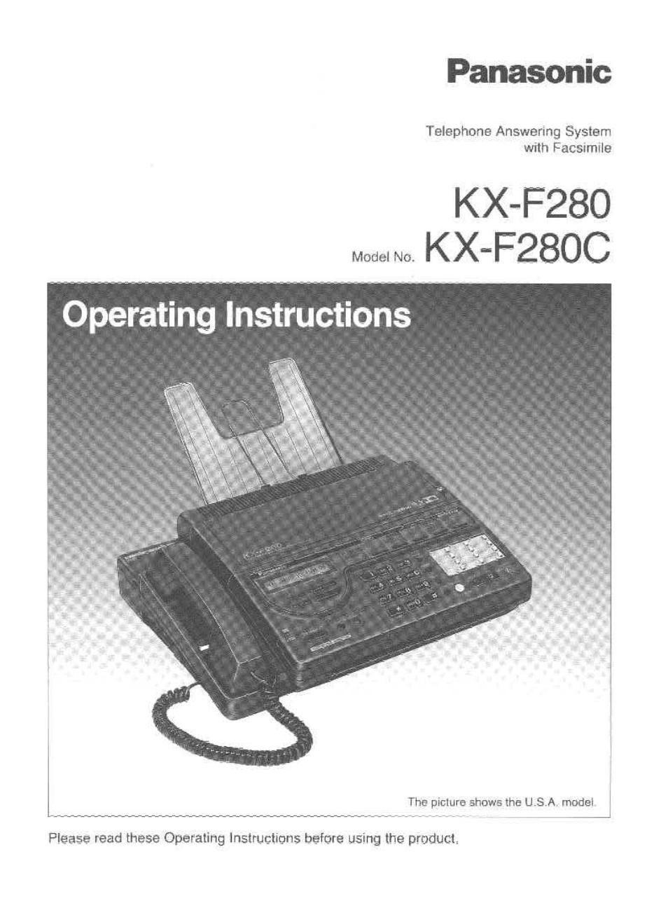 Panasonic KX-F280C User Manual | 152 pages