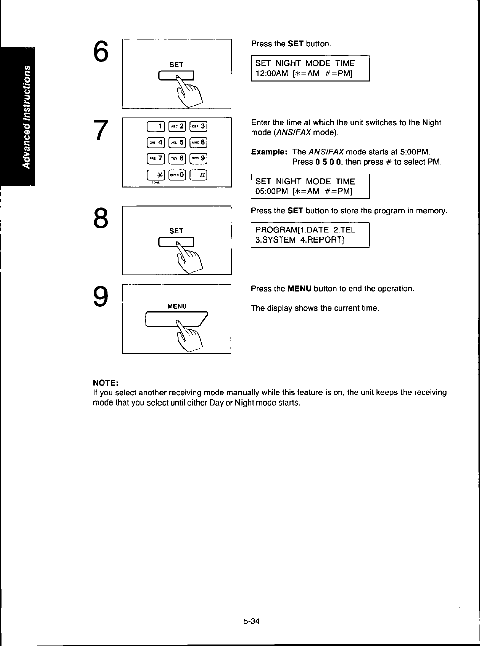 Note, Zdqq | Panasonic KX-F280C User Manual | Page 112 / 152