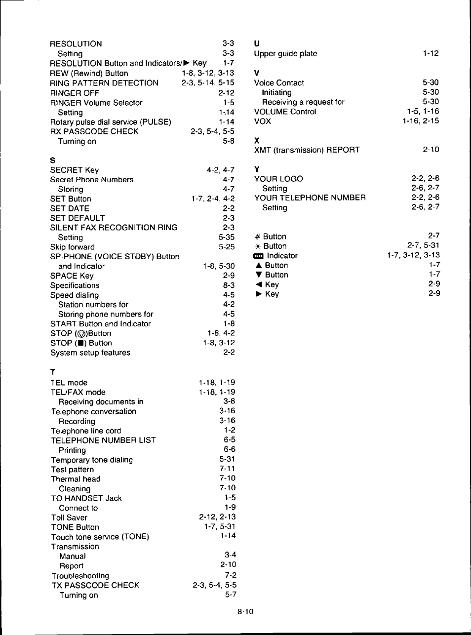 Panasonic KX-F280C User Manual | Page 144 / 152