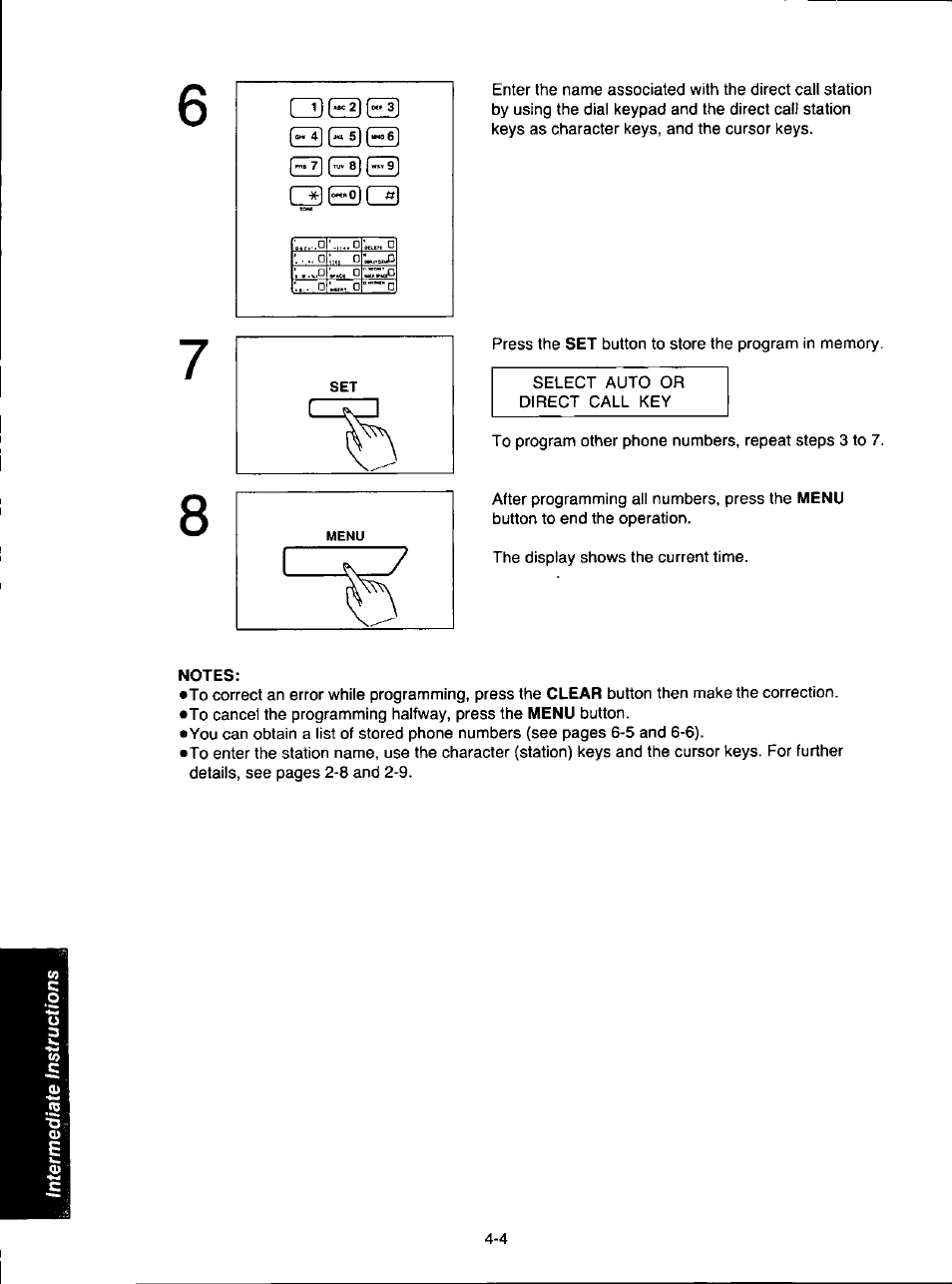 Notes | Panasonic KX-F280C User Manual | Page 68 / 152