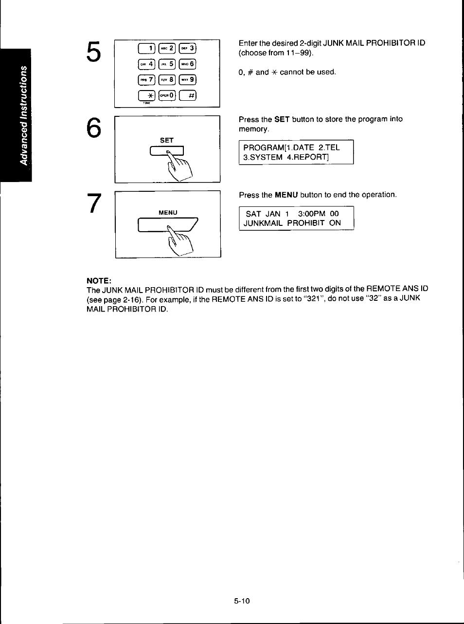 Note, Qehe3 | Panasonic KX-F280C User Manual | Page 88 / 152