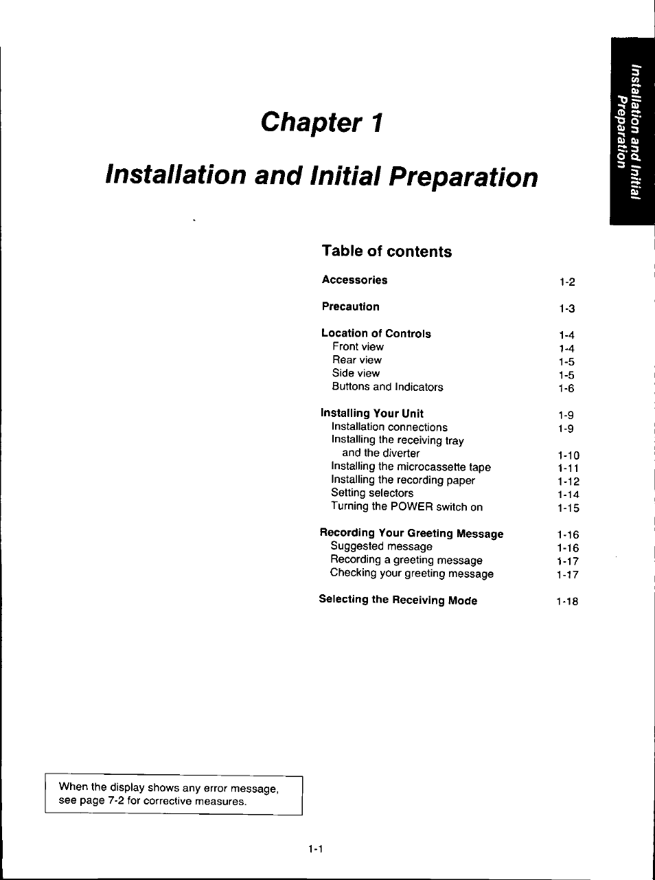 Panasonic KX-F280C User Manual | Page 9 / 152