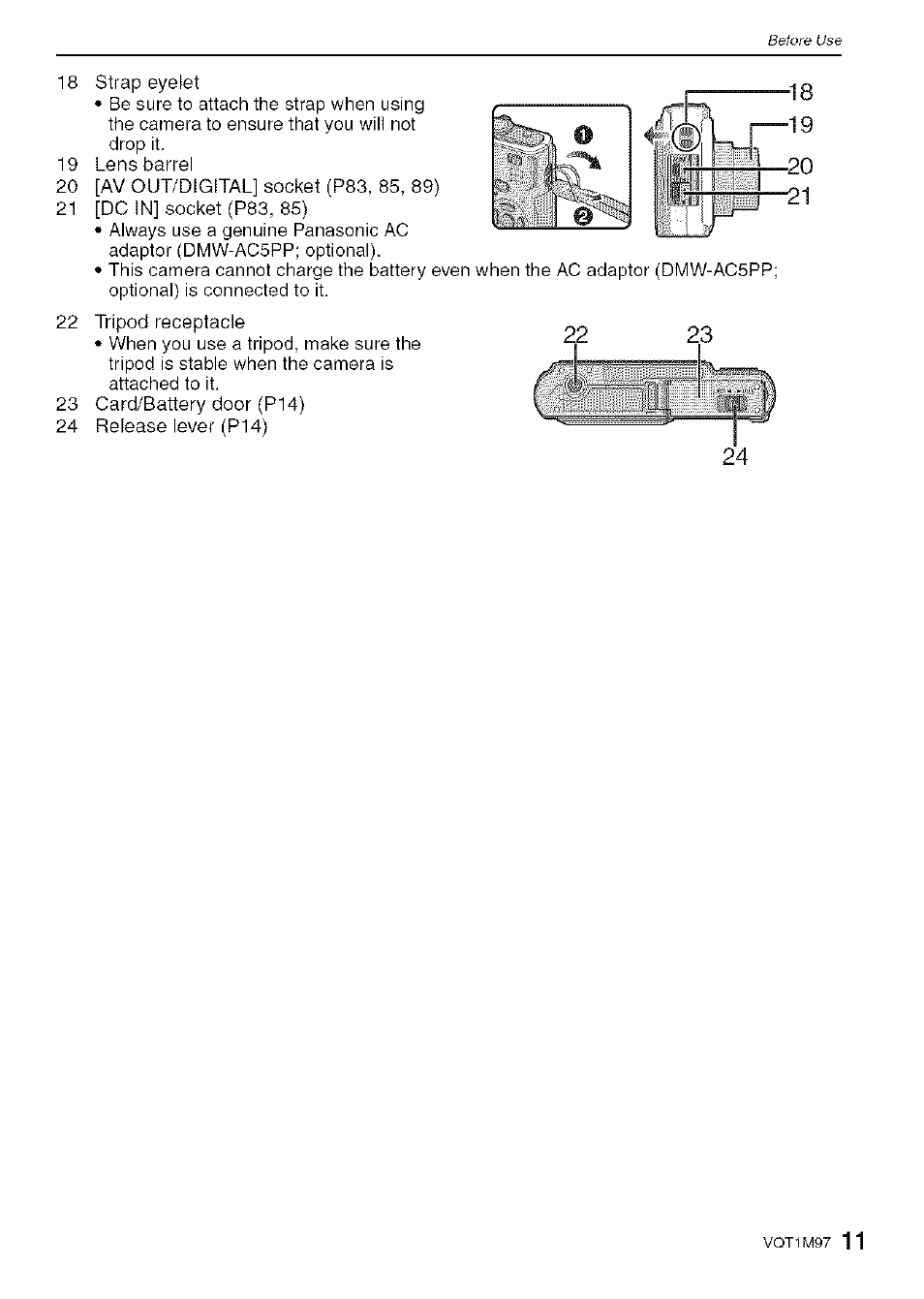 Panasonic DMC-FS5 User Manual | Page 11 / 120