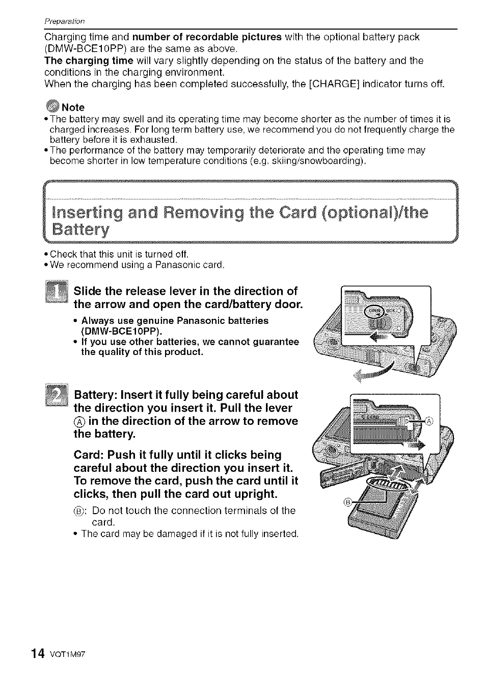 Panasonic DMC-FS5 User Manual | Page 14 / 120