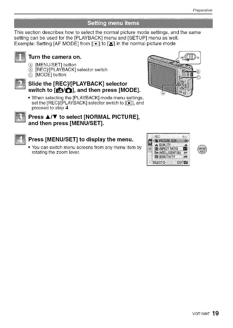 Panasonic DMC-FS5 User Manual | Page 19 / 120