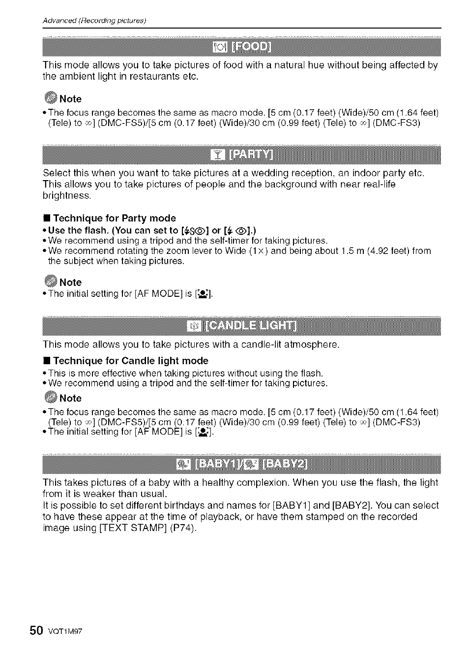 Panasonic DMC-FS5 User Manual | Page 50 / 120