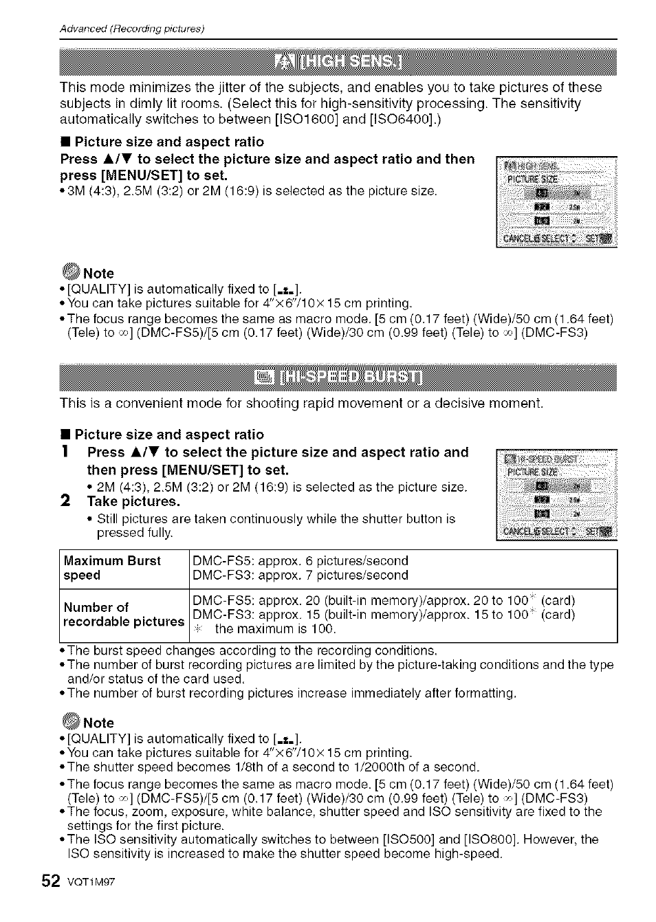 Panasonic DMC-FS5 User Manual | Page 52 / 120