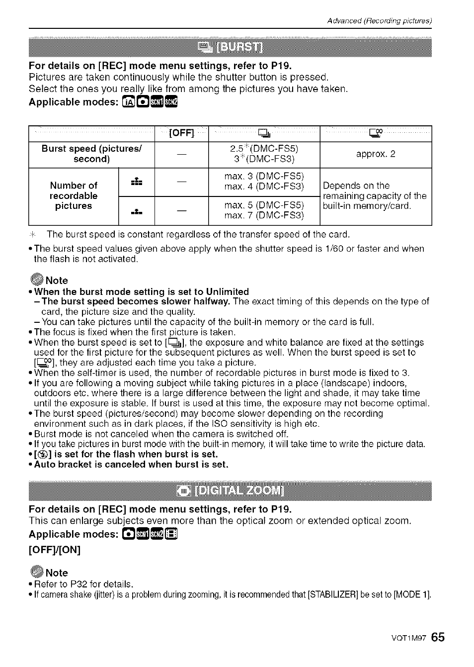 Panasonic DMC-FS5 User Manual | Page 65 / 120