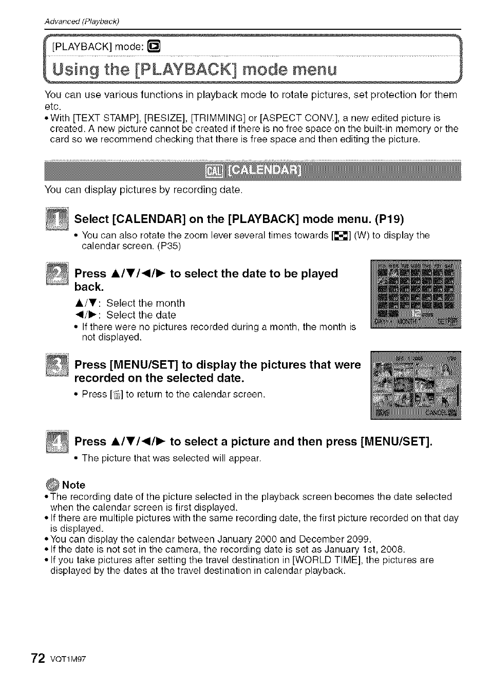 A/wk/p, Al'wkia, Using the [playback] mode menu | Panasonic DMC-FS5 User Manual | Page 72 / 120