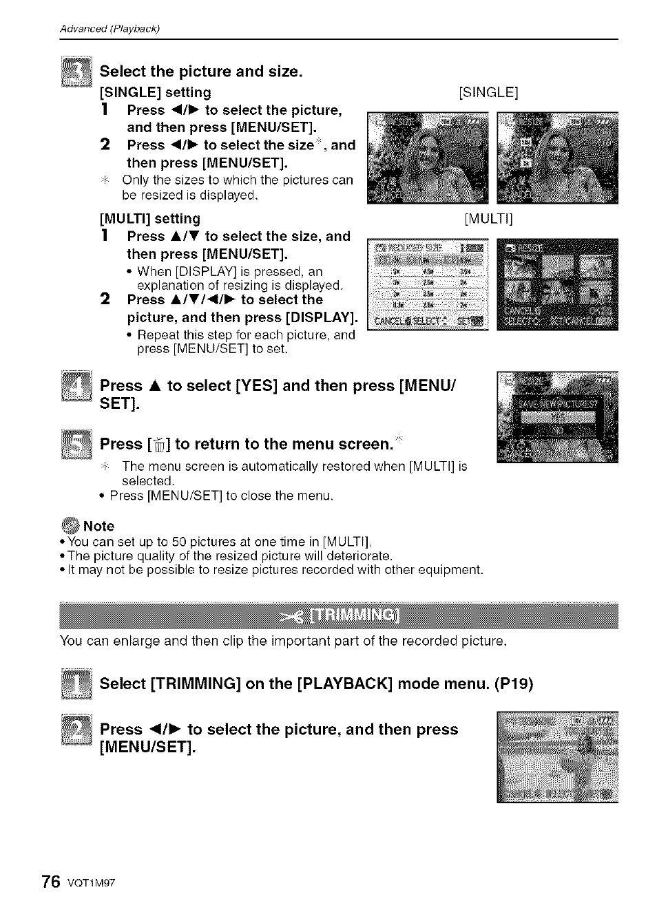 Kl'w | Panasonic DMC-FS5 User Manual | Page 76 / 120