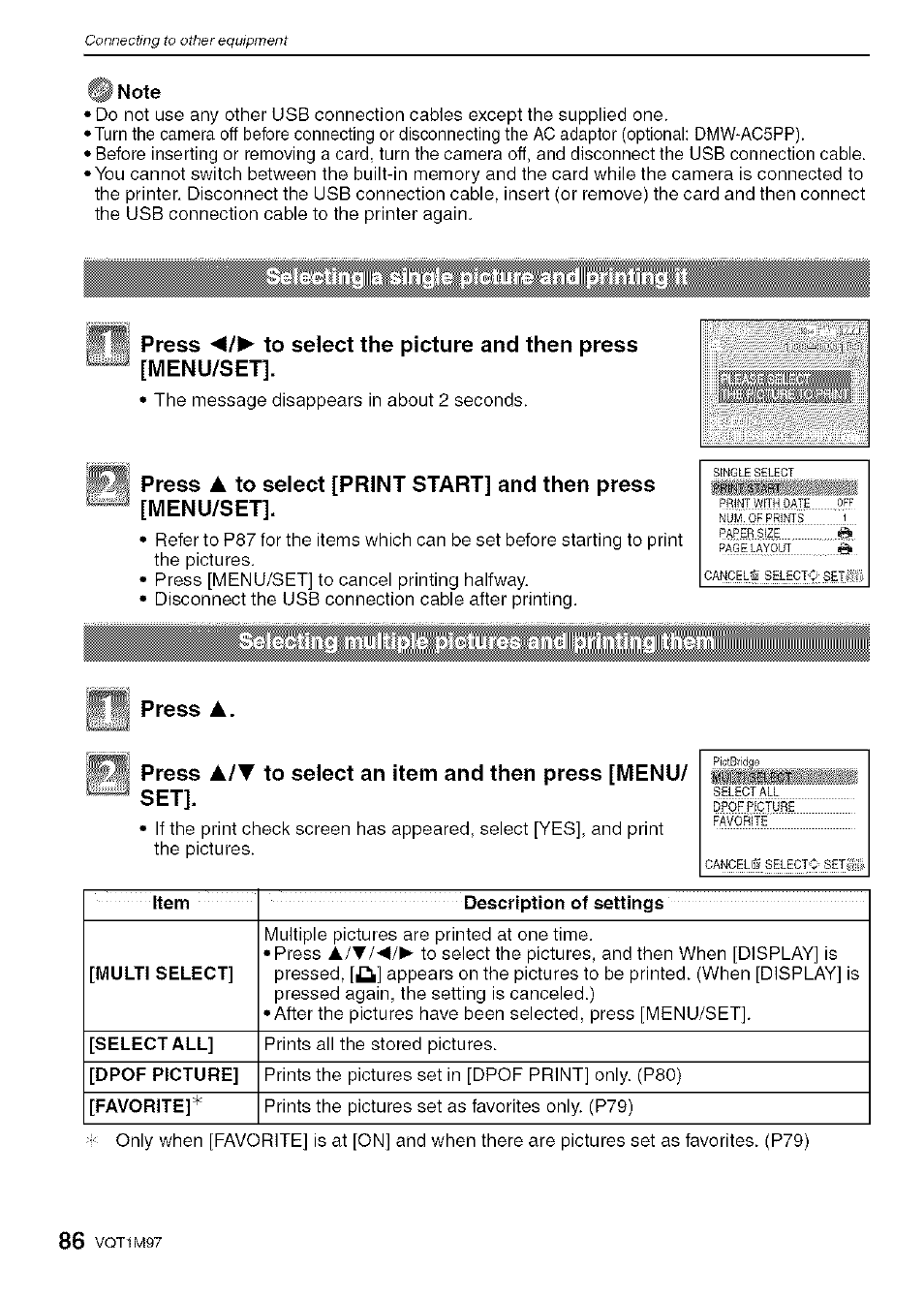 Press, Press a. press | Panasonic DMC-FS5 User Manual | Page 86 / 120