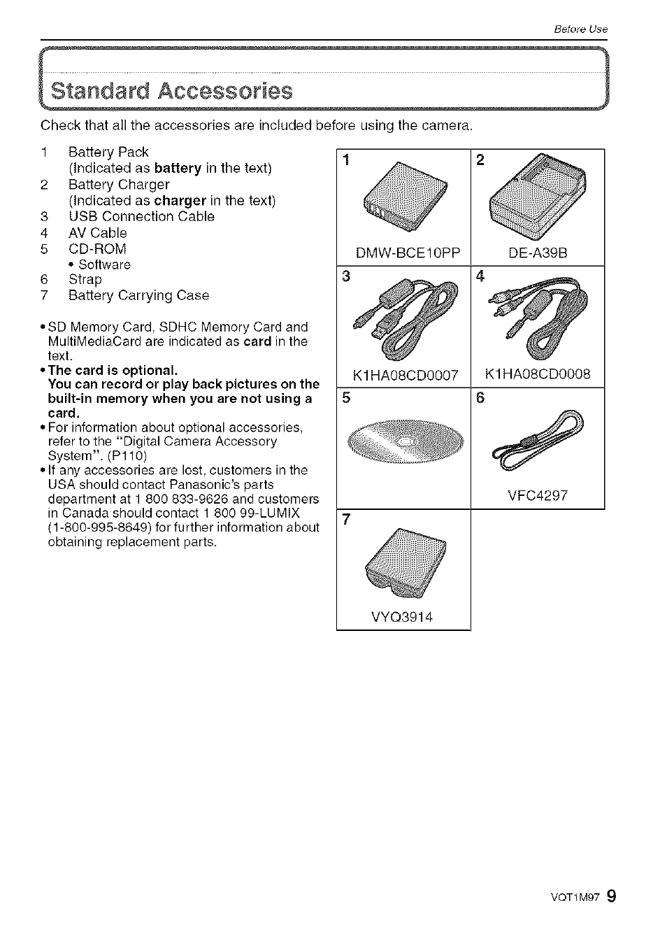 Panasonic DMC-FS5 User Manual | Page 9 / 120