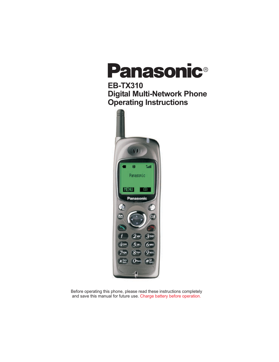 Panasonic EB-TX310 User Manual | 102 pages