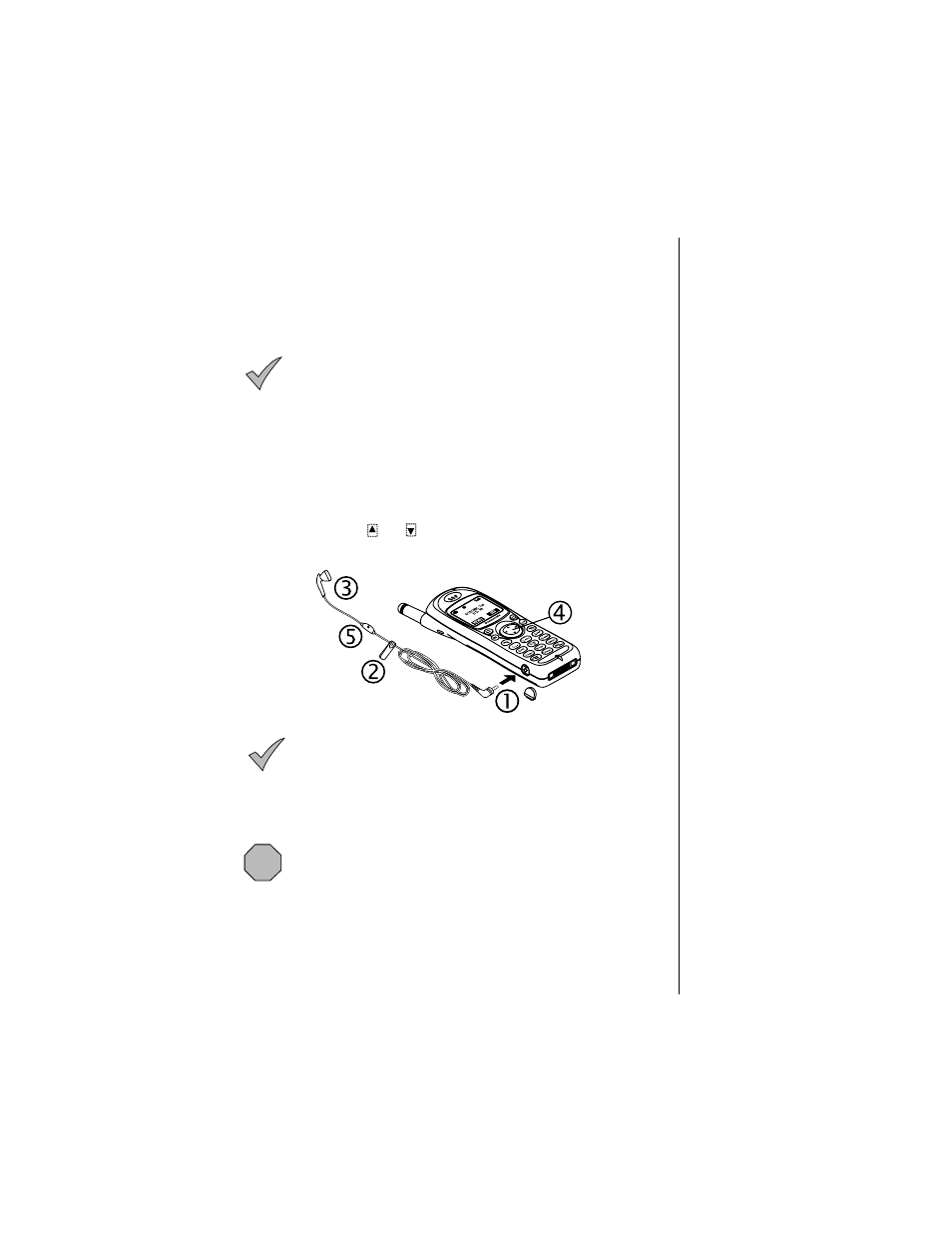 Using the private handsfree heaset, Using the private handsfree headset | Panasonic EB-TX310 User Manual | Page 27 / 102