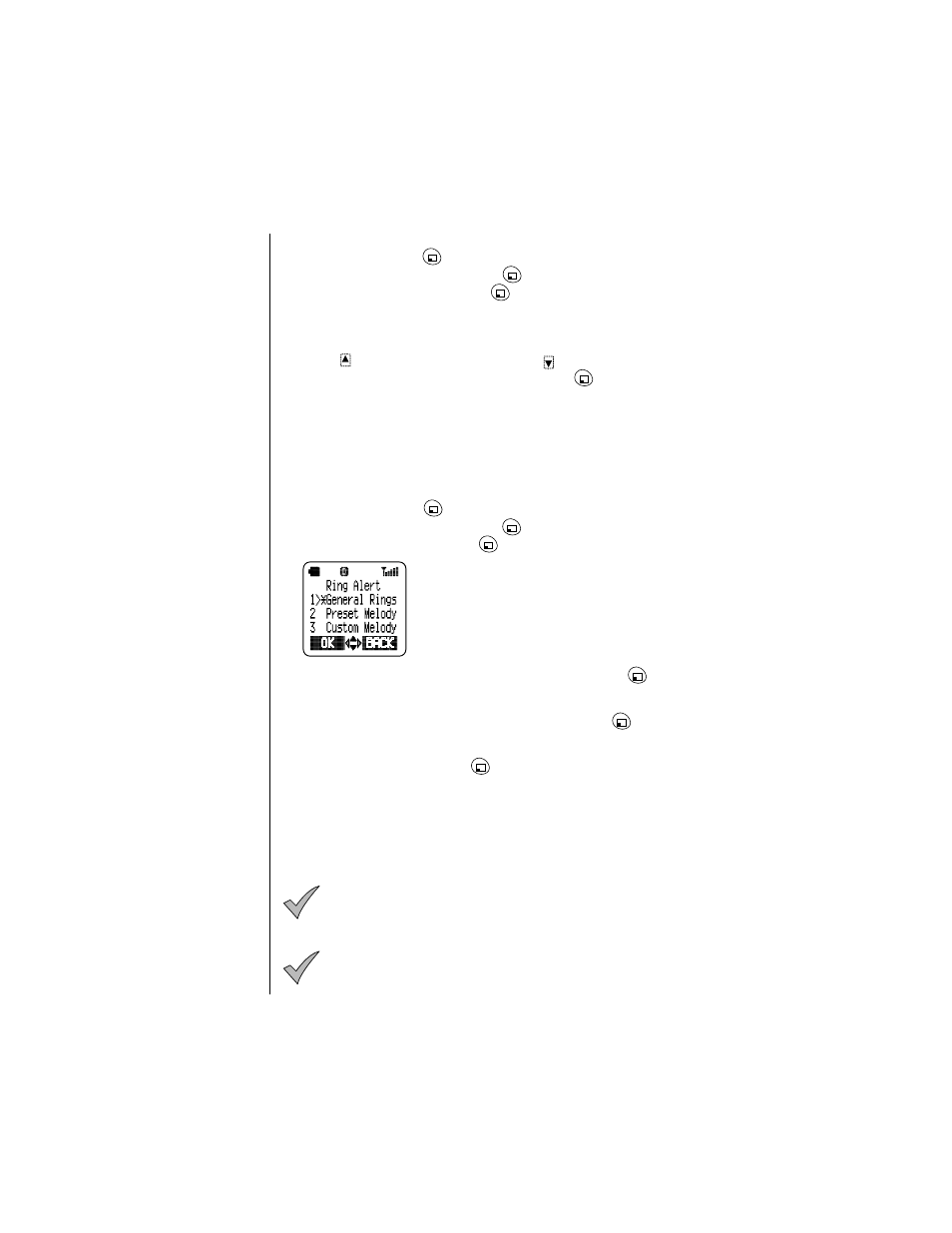 Key volume, Ring alert | Panasonic EB-TX310 User Manual | Page 58 / 102