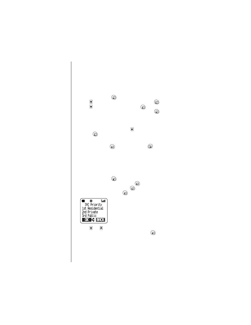 Searching for available systems, Service priority | Panasonic EB-TX310 User Manual | Page 86 / 102