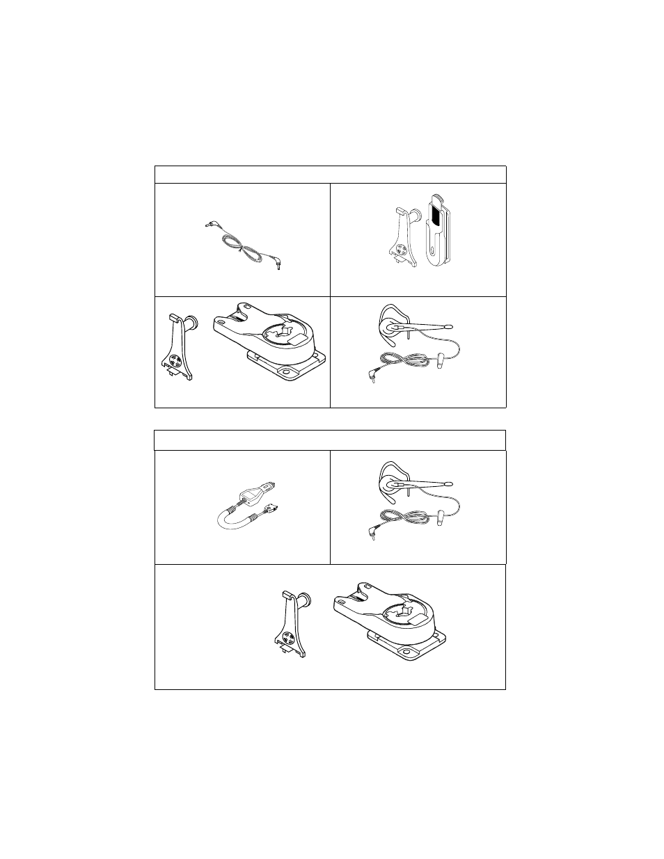 Eb-hf300ez handsfree car kit, Eb-tx310 accessories (cont.) | Panasonic EB-TX310 User Manual | Page 92 / 102
