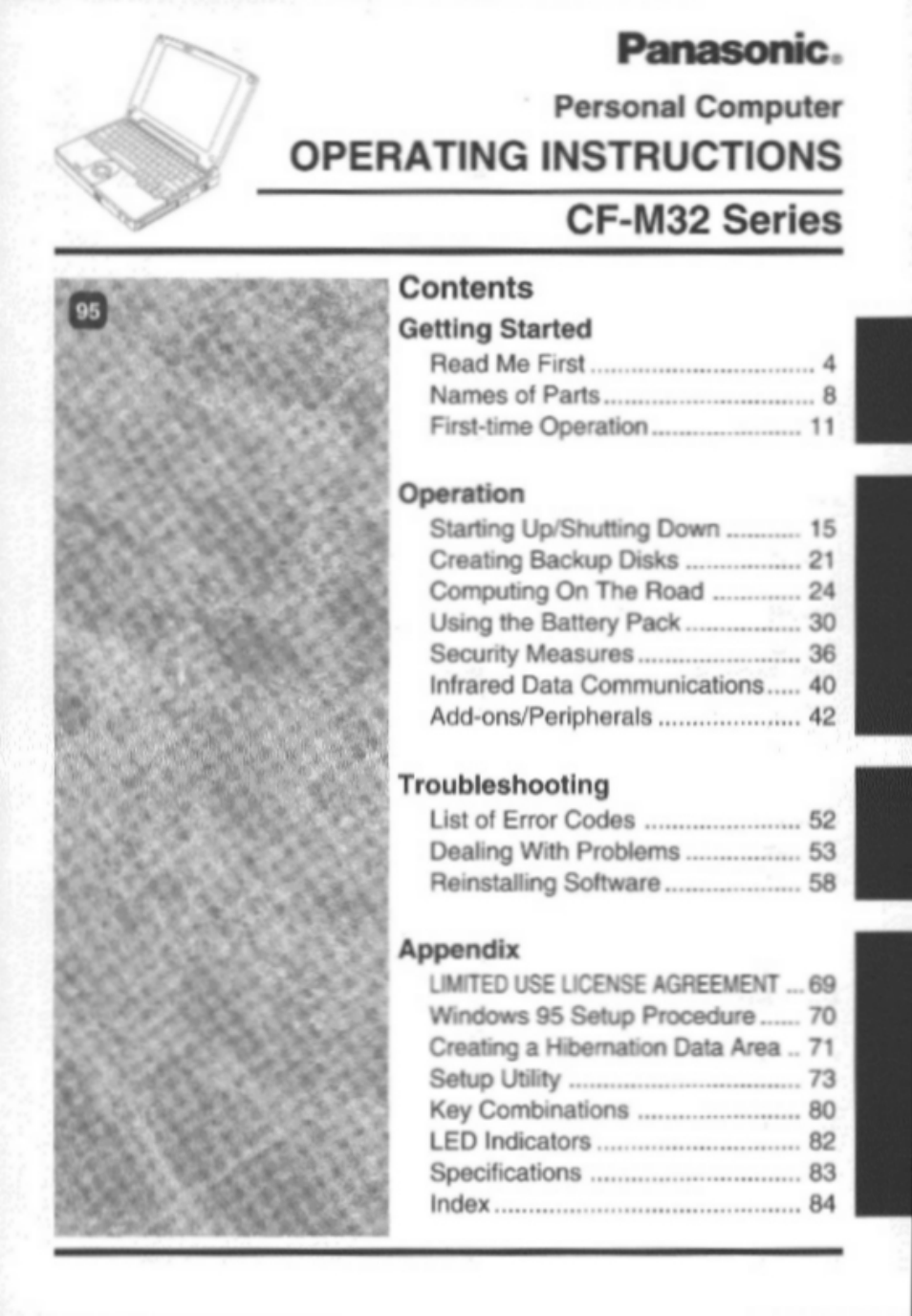 Panasonic CF-M32 Series User Manual | 88 pages