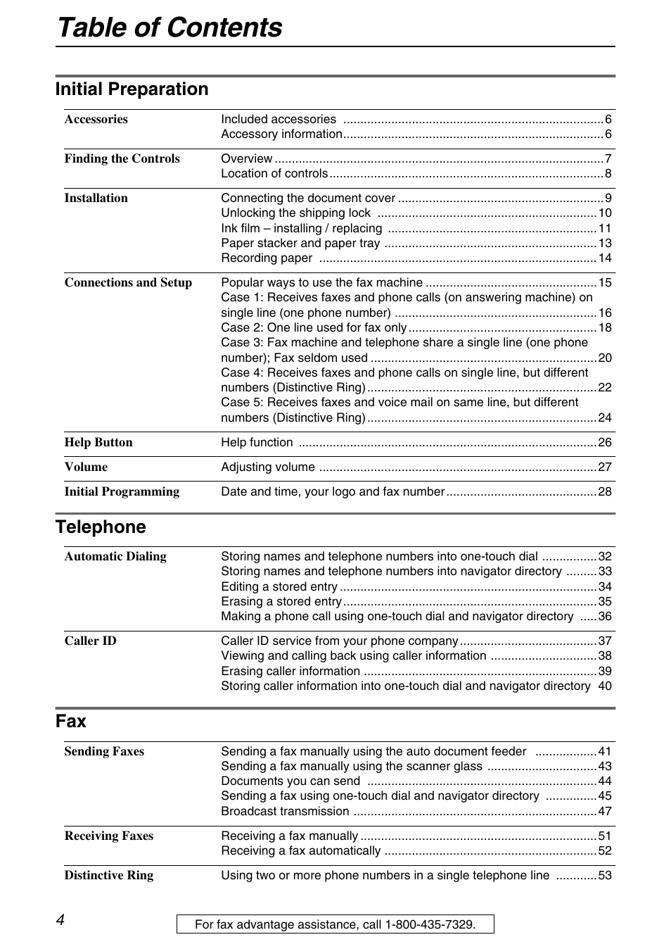 Panasonic KX-FB421 User Manual | Page 4 / 92