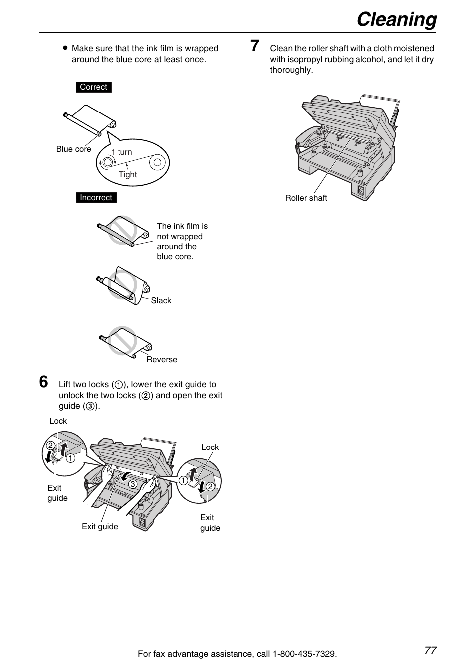 Cleaning | Panasonic KX-FB421 User Manual | Page 77 / 92