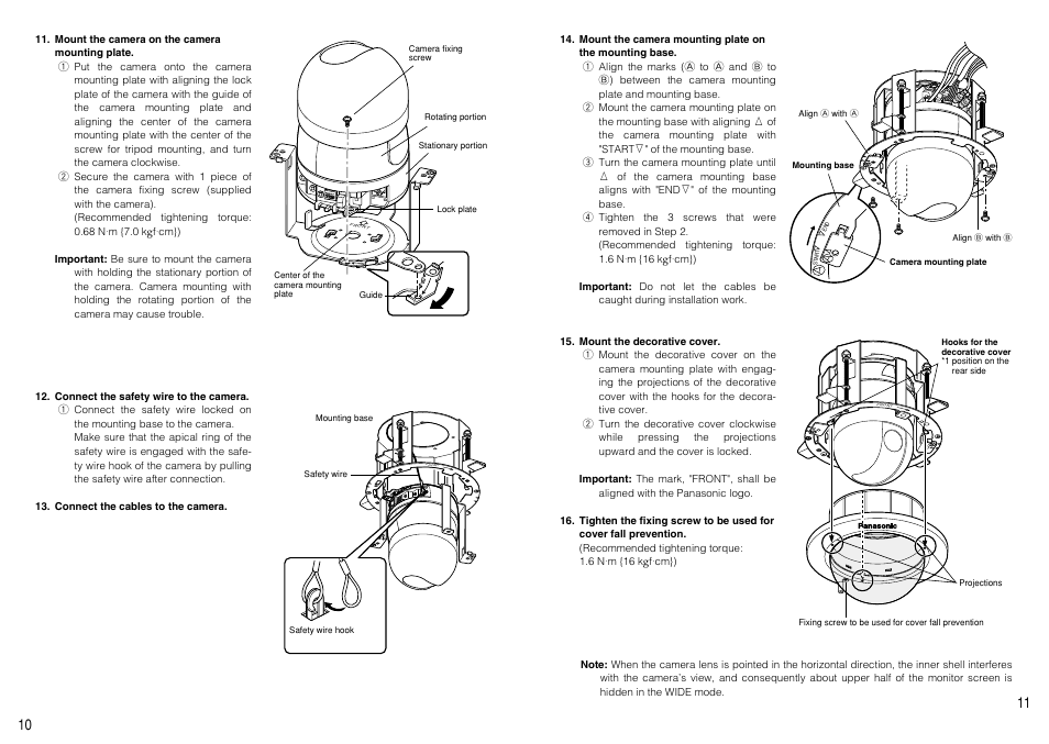 Panasonic WV-Q151S User Manual | Page 6 / 7