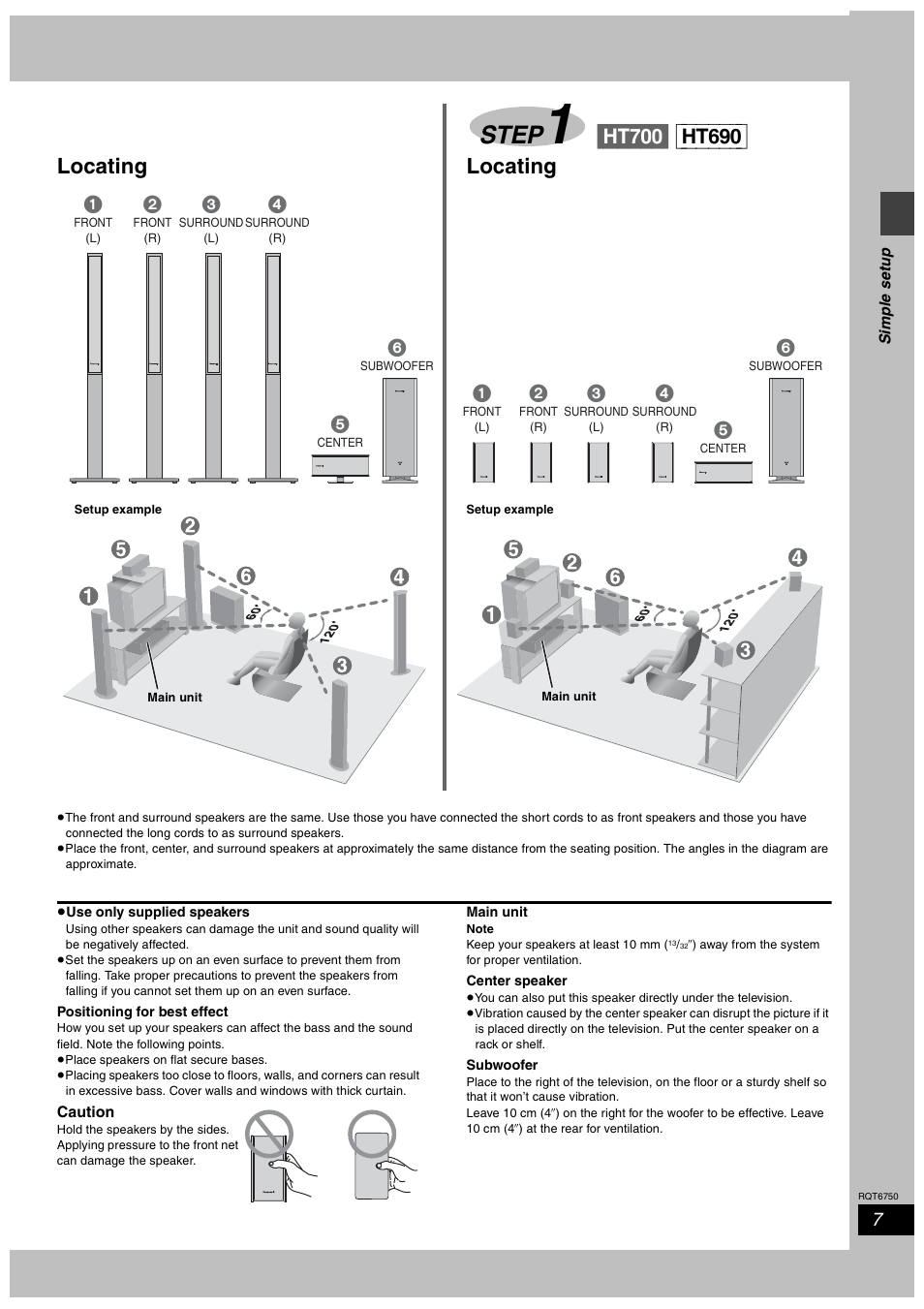 Step, Locating | Panasonic SC-HT900 User Manual | Page 7 / 44