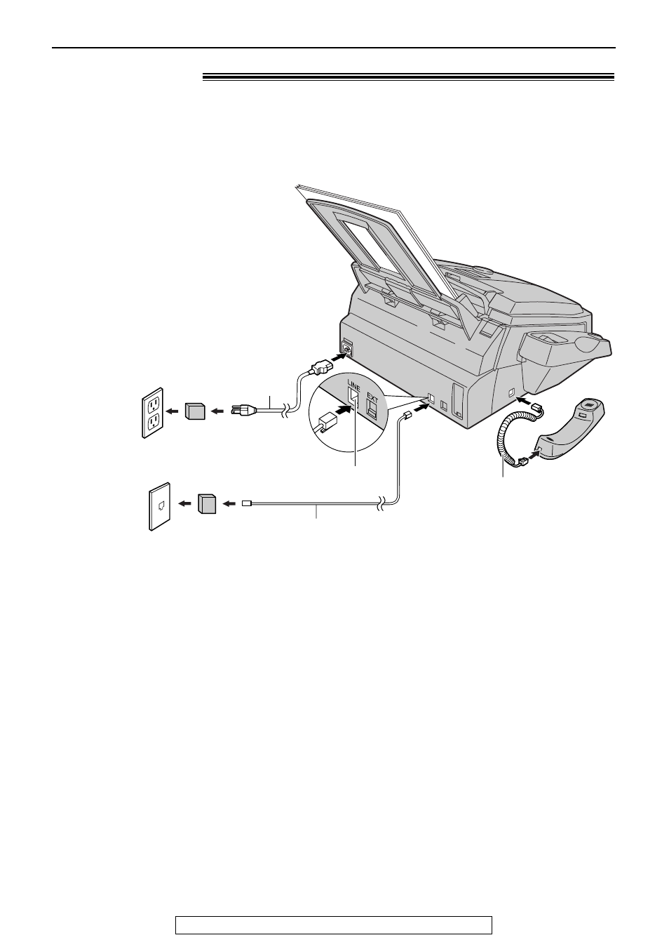 Setup, Connections | Panasonic KX-FL501 User Manual | Page 16 / 84