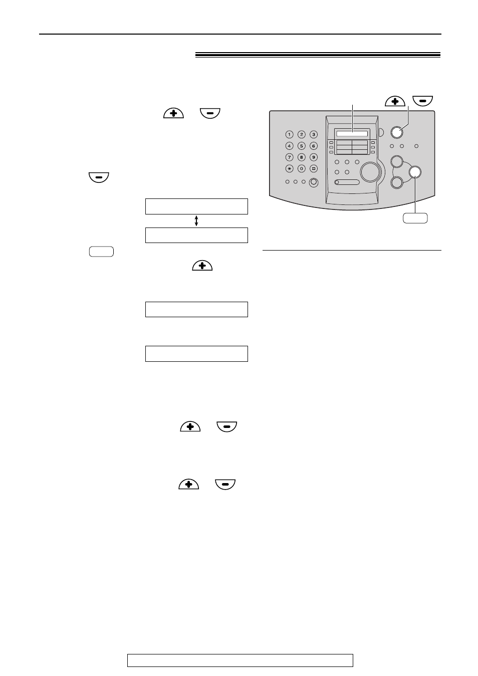 Volumes, Adjusting volumes, Ringer volume | Handset receiver volume, Monitor volume | Panasonic KX-FL501 User Manual | Page 21 / 84