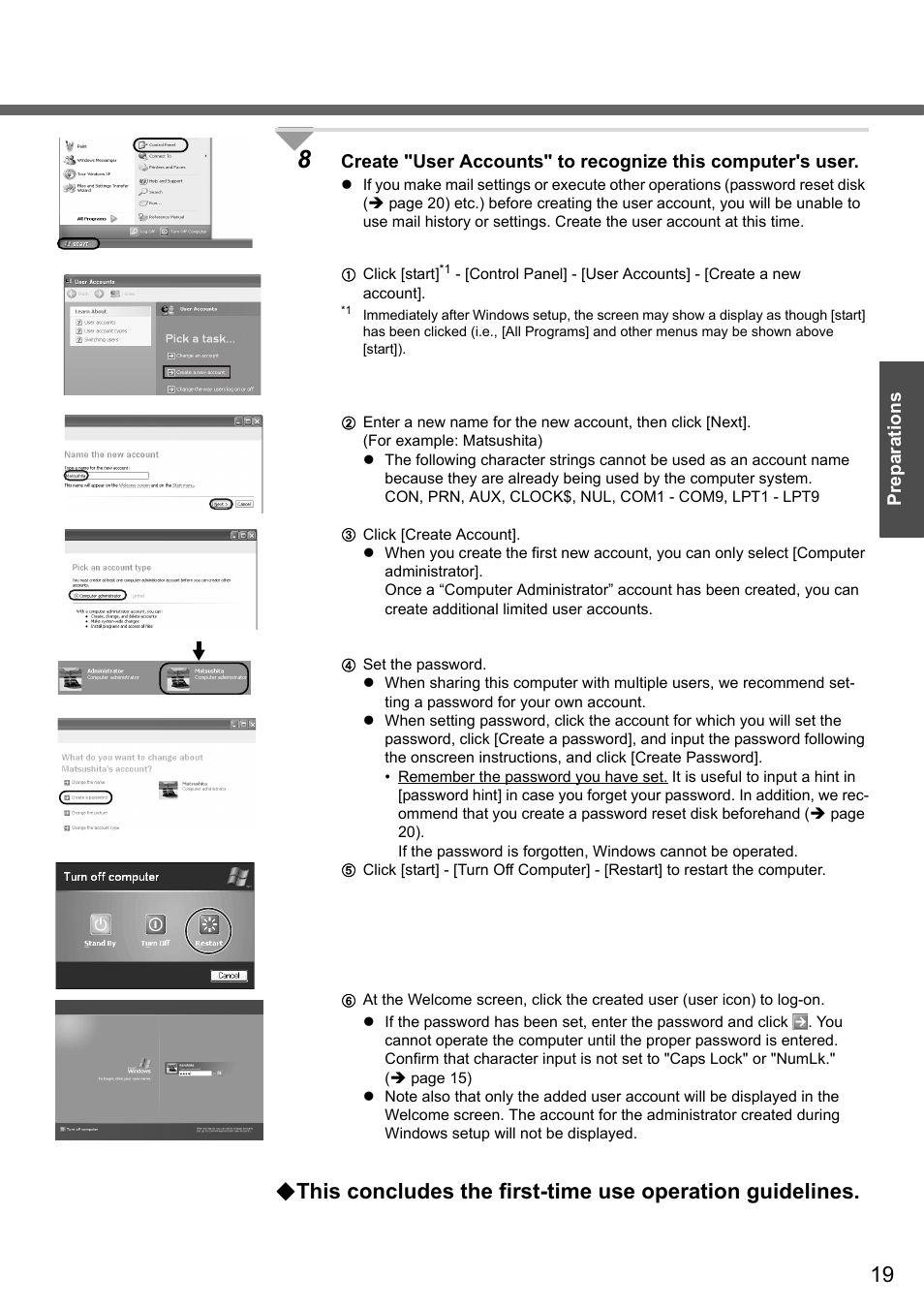 Panasonic CF-Y4 User Manual | Page 19 / 68