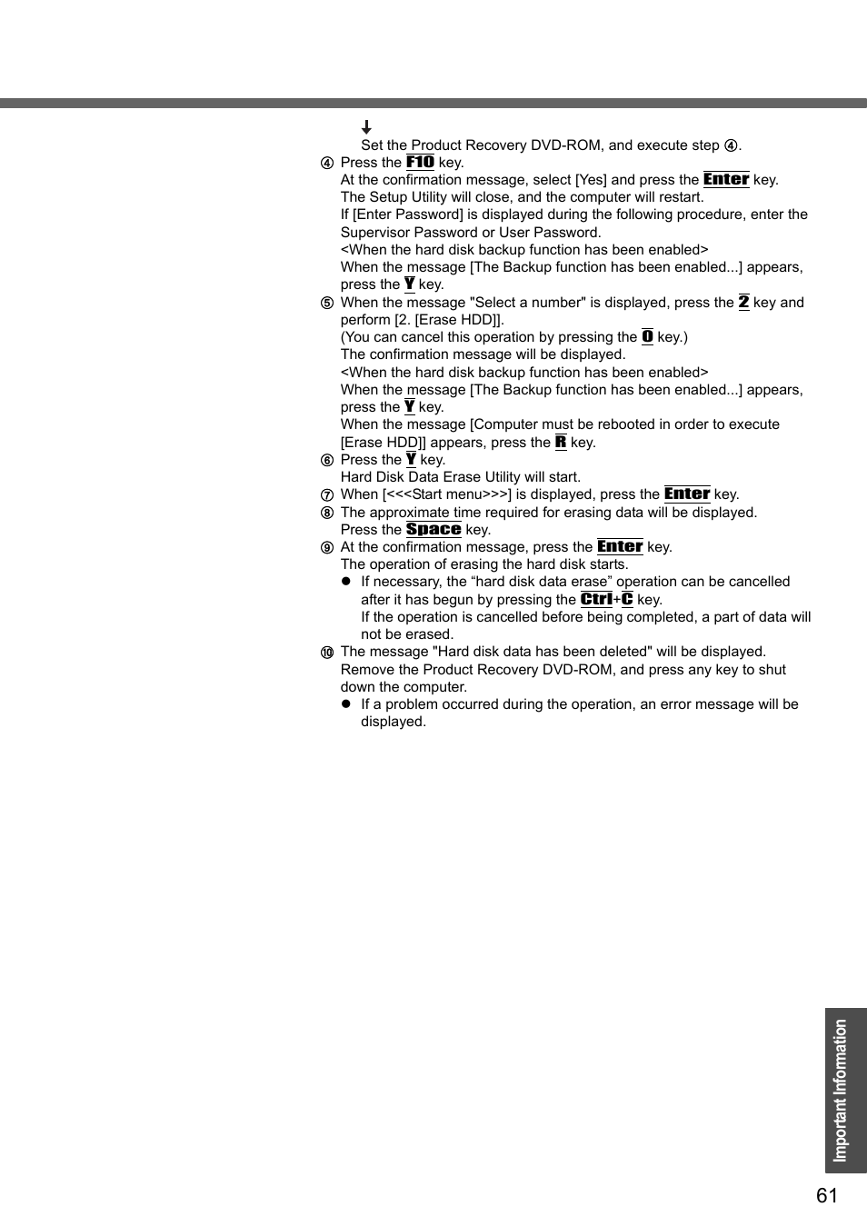 Panasonic CF-Y4 User Manual | Page 61 / 68