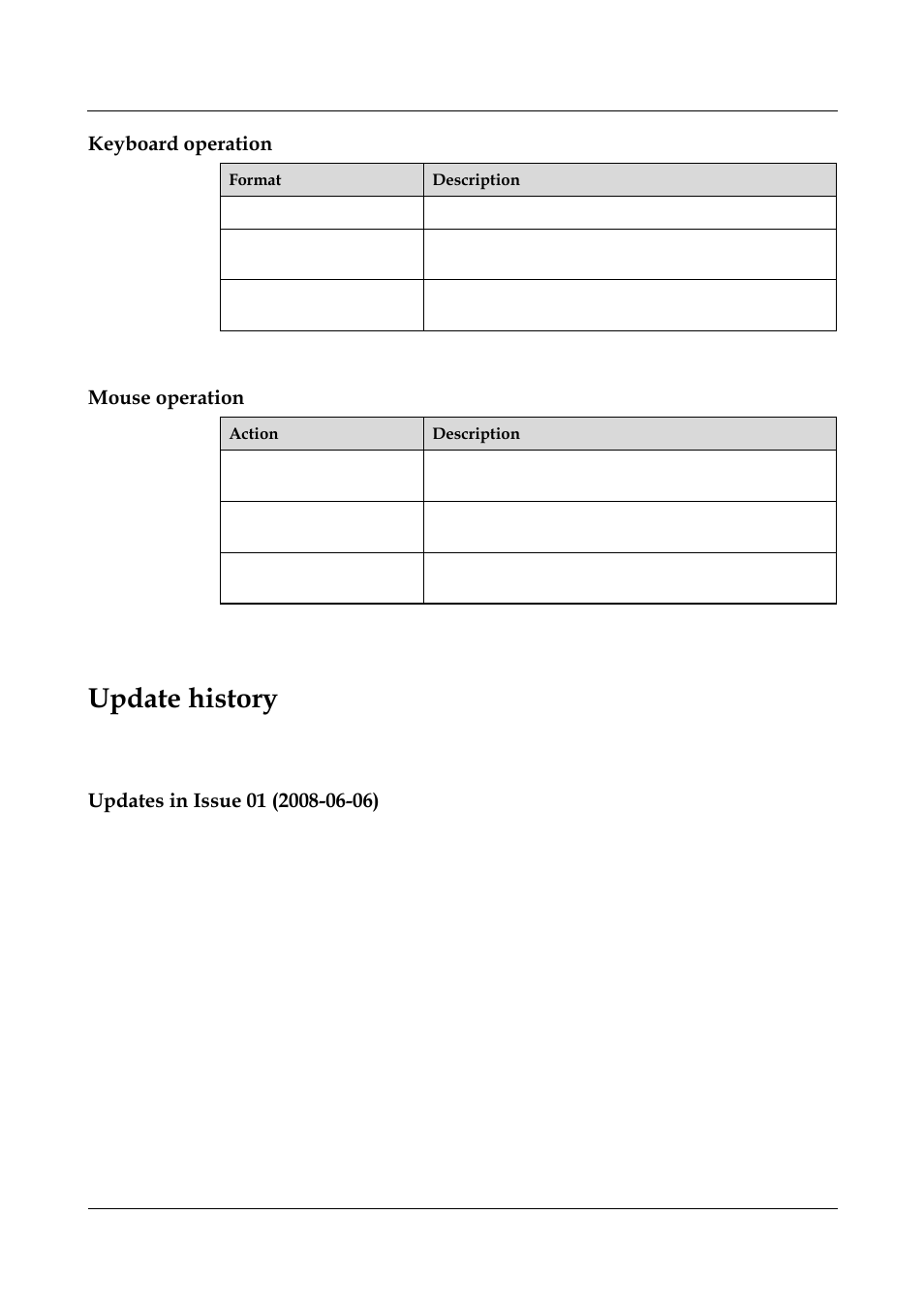 Update history | Panasonic 324566-A User Manual | Page 18 / 172