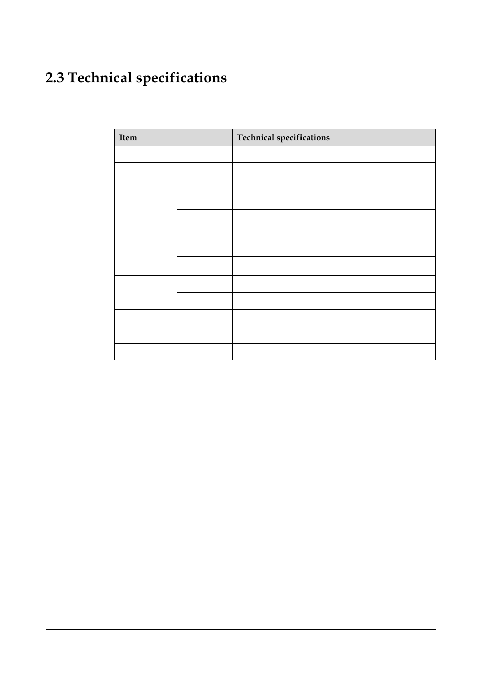 3 technical specifications | Panasonic 324566-A User Manual | Page 42 / 172