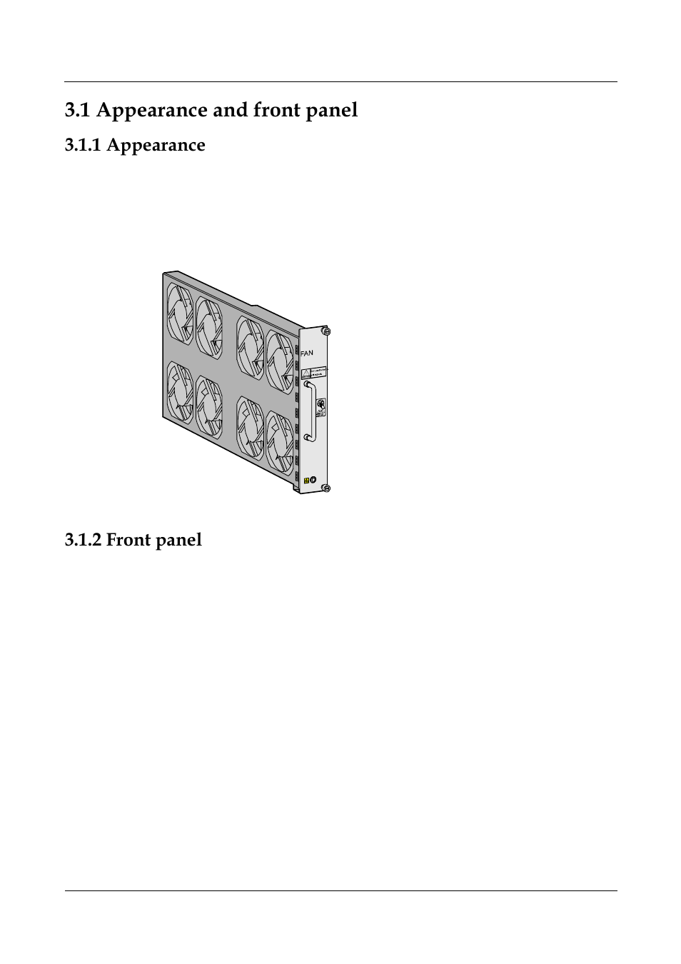 1 appearance and front panel, 1 appearance, 2 front panel | Panasonic 324566-A User Manual | Page 50 / 172