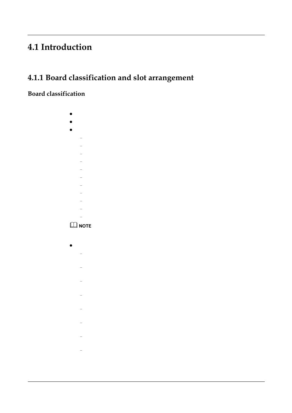 1 introduction, 1 board classification and slot arrangement, Board classification | Panasonic 324566-A User Manual | Page 61 / 172