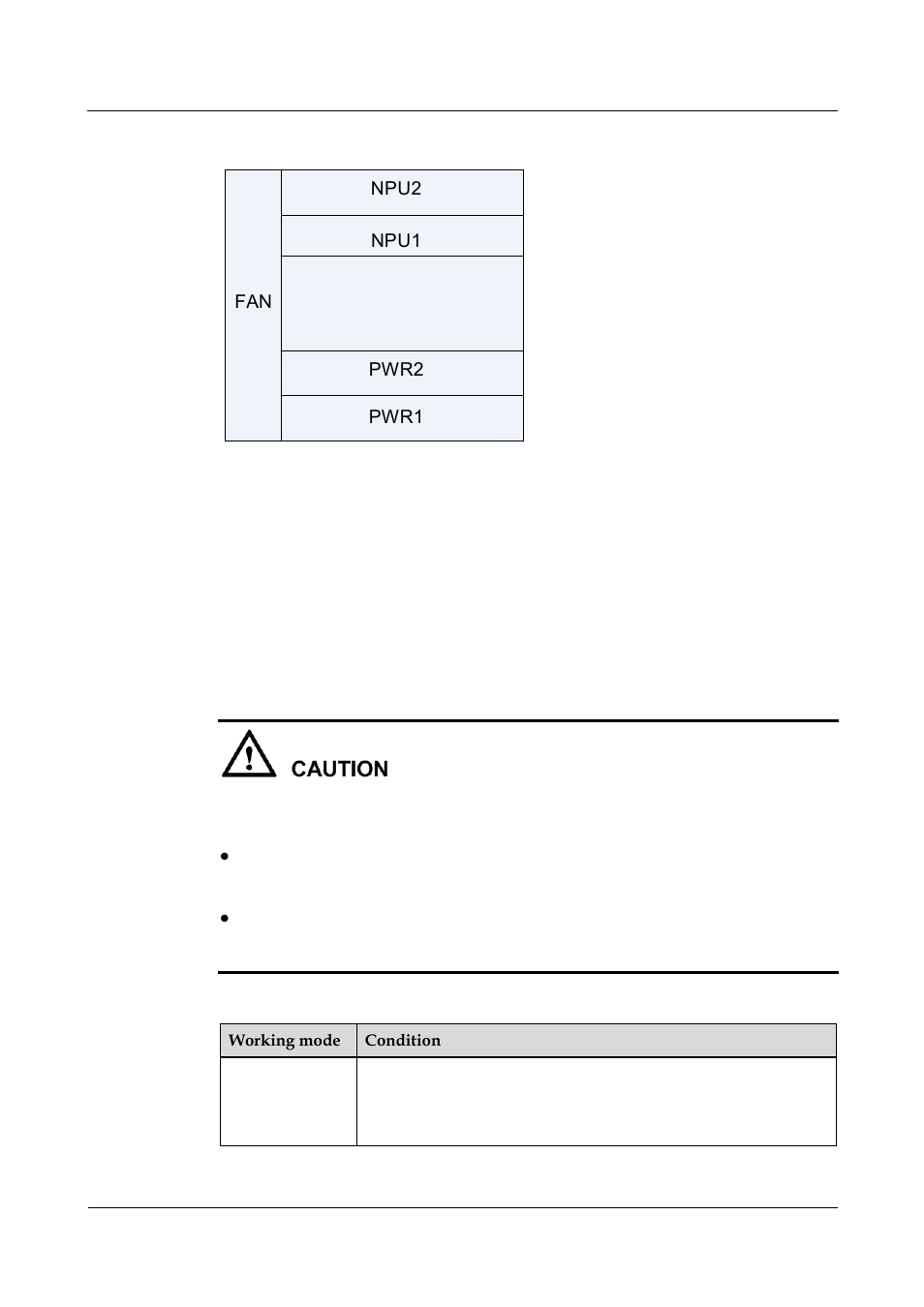 Table 4-1 working modes of the secure router 8012 | Panasonic 324566-A User Manual | Page 63 / 172